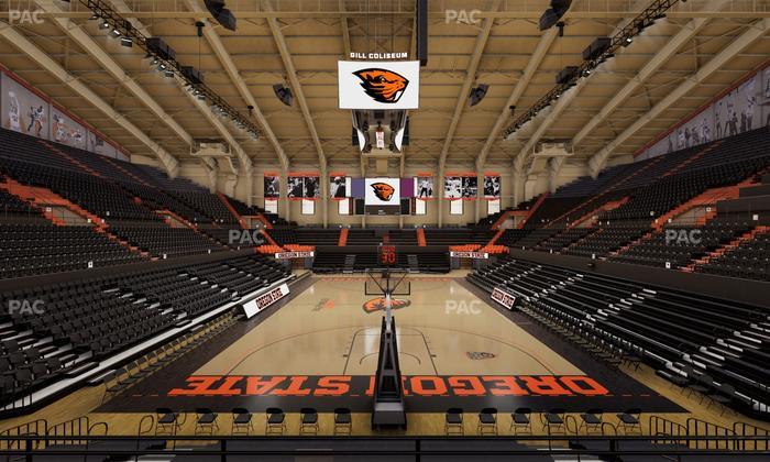 Gill Coliseum - Section 17 Seat View