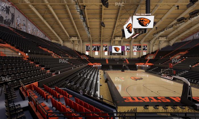 Gill Coliseum - Section 18 Seat View