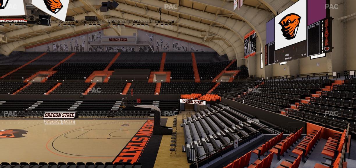 Gill Coliseum - Section 2 Seat View