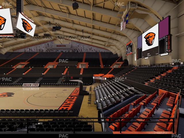 Gill Coliseum - Section 2 Seat View Gill Coliseum - Section 2 Seat View