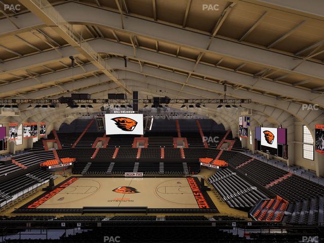Gill Coliseum - Section 3 Seat View Gill Coliseum - Section 3 Seat View