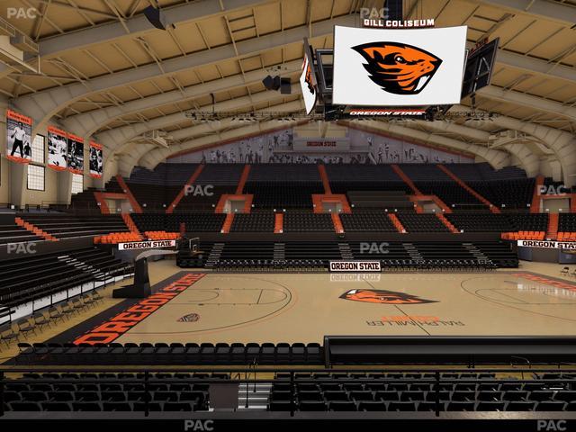 Gill Coliseum - Section 4 Seat View Gill Coliseum - Section 4 Seat View