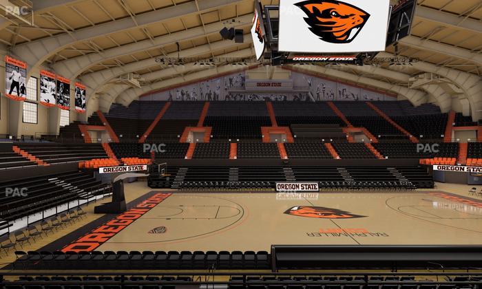 Gill Coliseum - Section 4 Seat View