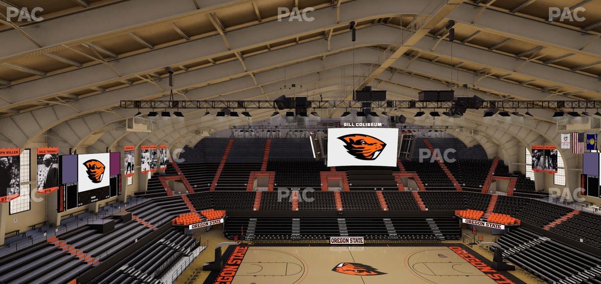 Gill Coliseum - Section 4 Seat View