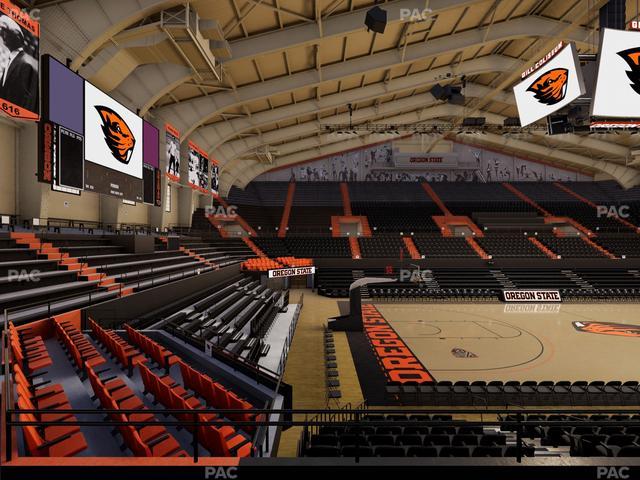 Gill Coliseum - Section 5 Seat View Gill Coliseum - Section 5 Seat View