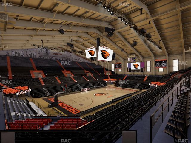 Gill Coliseum - Section 6 Seat View Gill Coliseum - Section 6 Seat View