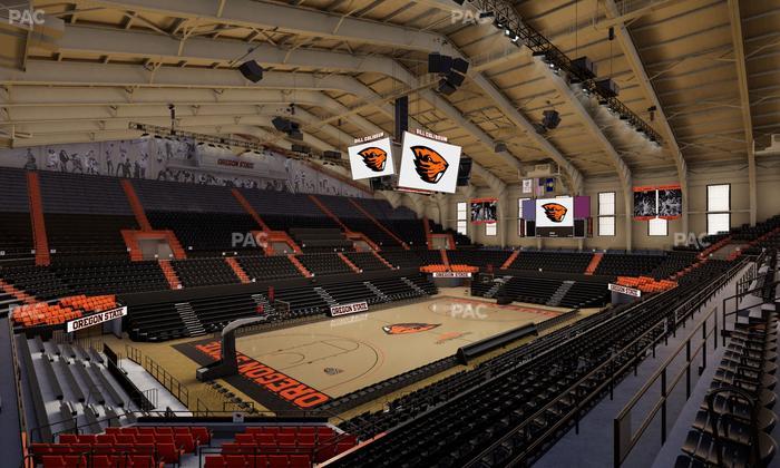 Gill Coliseum - Section 6 Seat View