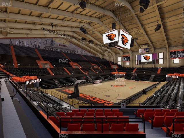 Gill Coliseum - Section 7 Seat View Gill Coliseum - Section 7 Seat View