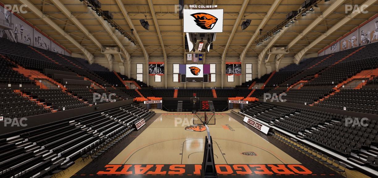 Gill Coliseum - Section 8 Seat View