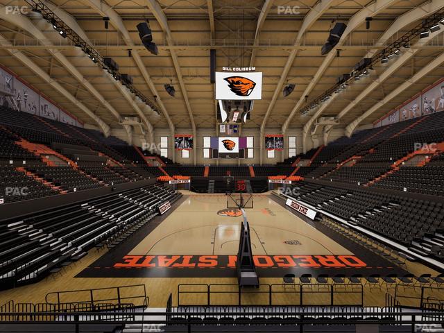 Gill Coliseum - Section 8 Seat View Gill Coliseum - Section 8 Seat View