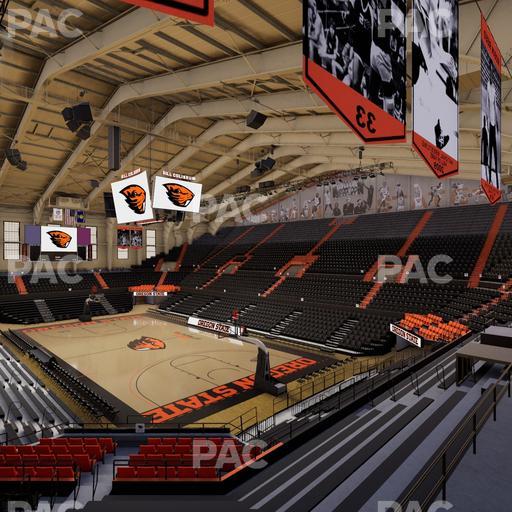 Gill Coliseum - Section 9 Seat View