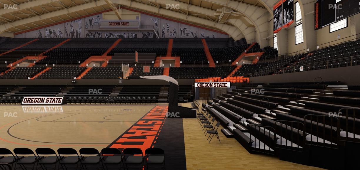Gill Coliseum - Section A Seat View