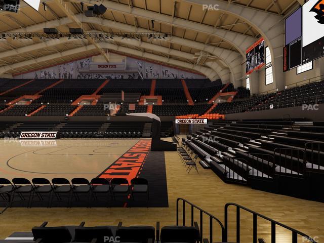 Gill Coliseum - Section A Seat View Gill Coliseum - Section A Seat View