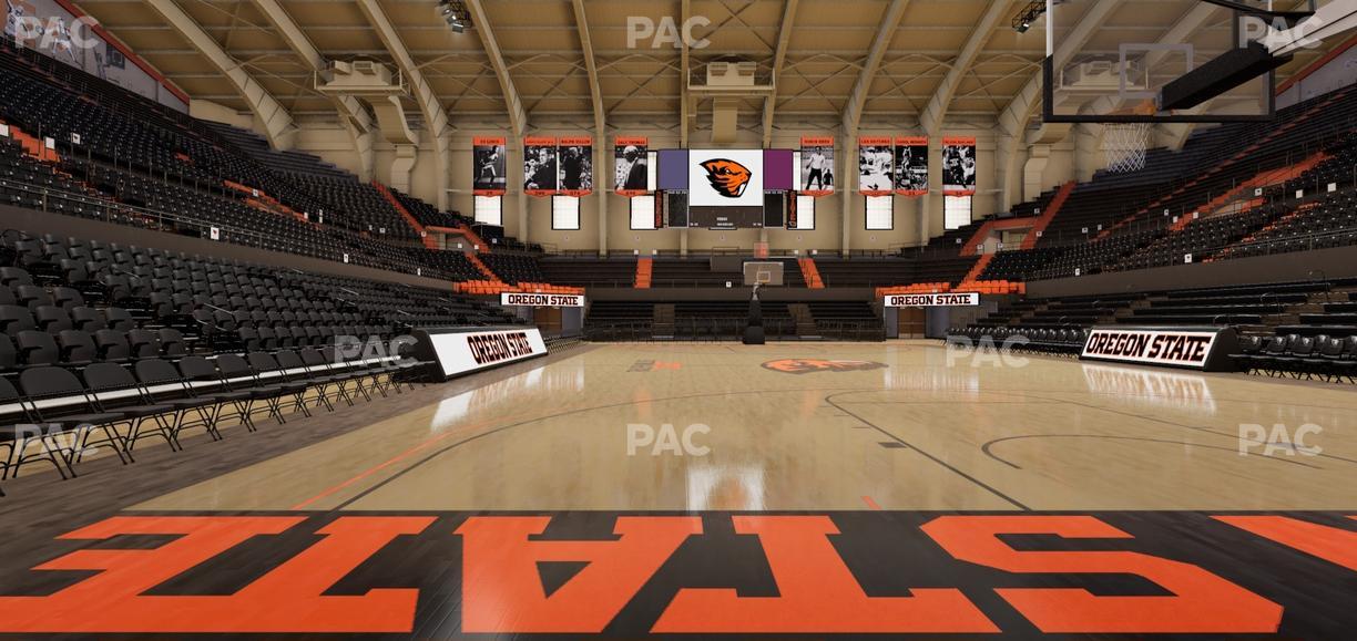 Gill Coliseum - Section Ada K Seat View