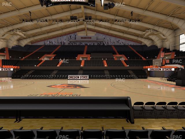 Gill Coliseum - Section B Seat View Gill Coliseum - Section B Seat View