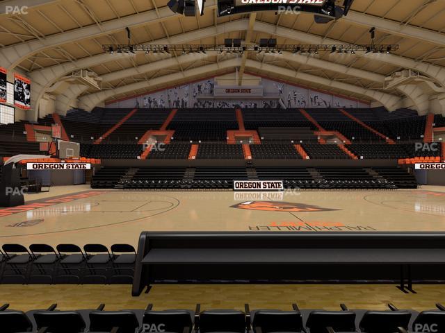Gill Coliseum - Section C Seat View Gill Coliseum - Section C Seat View