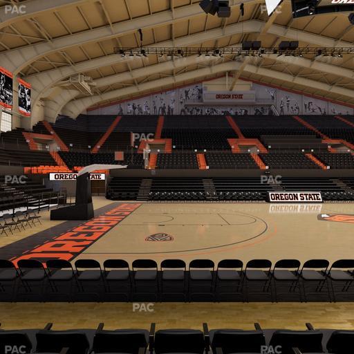 Gill Coliseum - Section D Seat View
