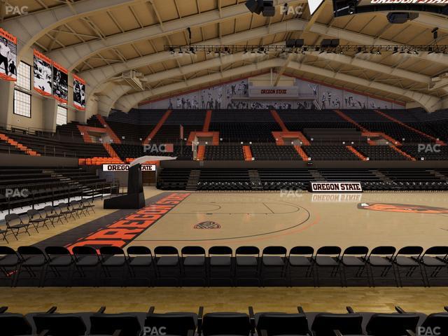 Gill Coliseum - Section D Seat View Gill Coliseum - Section D Seat View