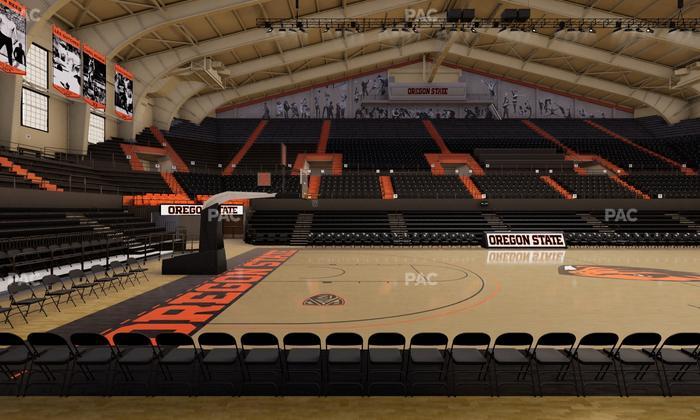 Gill Coliseum - Section D Seat View