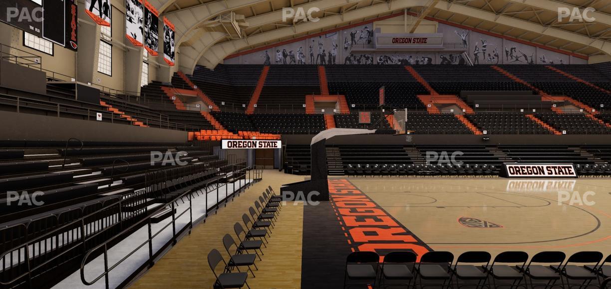 Gill Coliseum - Section D Seat View