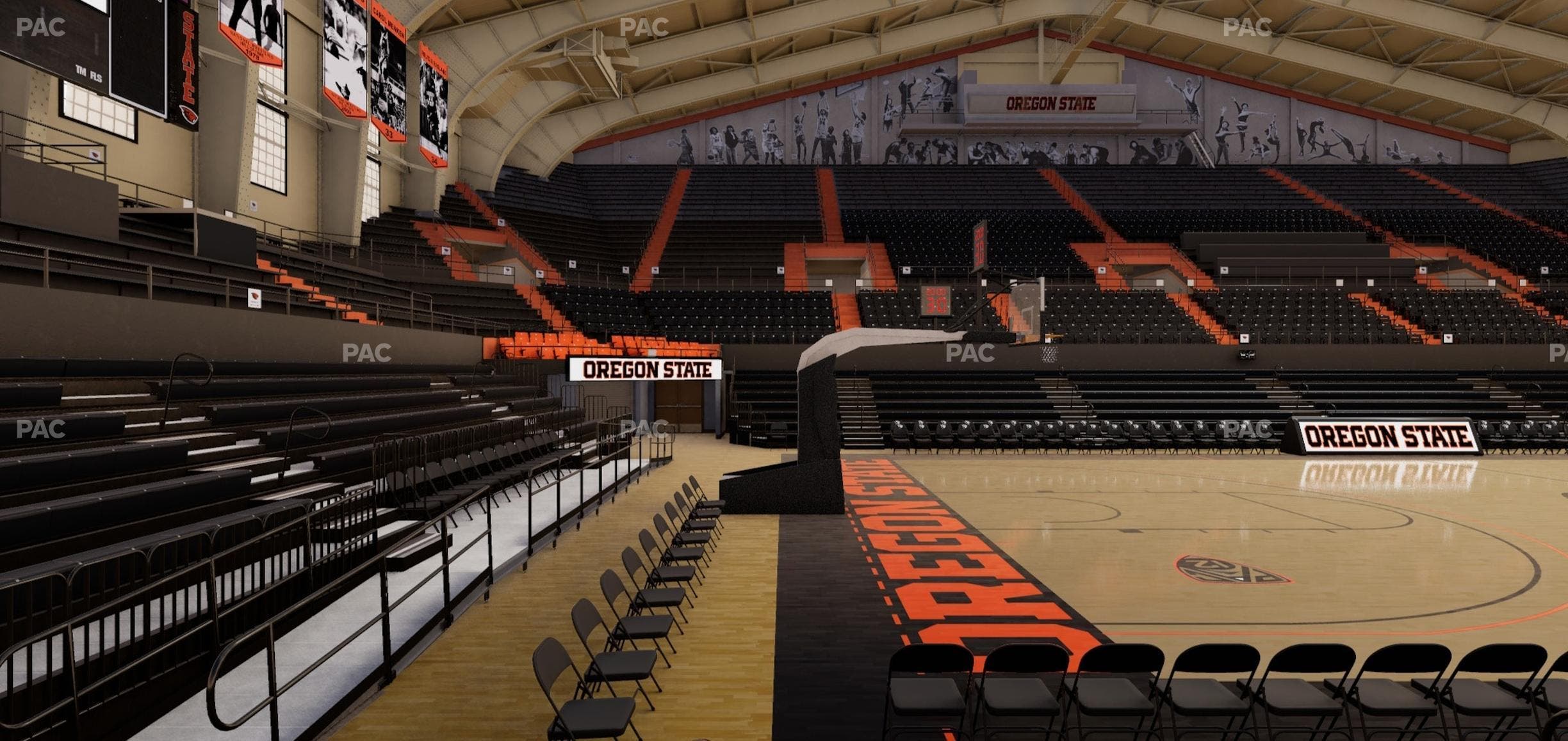 Gill Coliseum - Section D Seat View