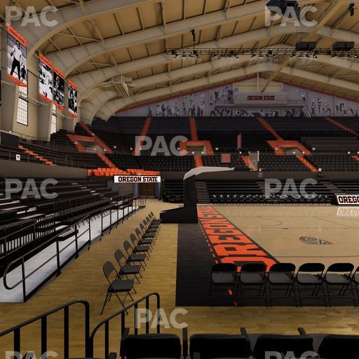 Gill Coliseum - Section D Seat View