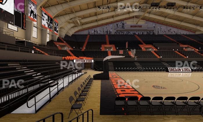 Gill Coliseum - Section D Seat View