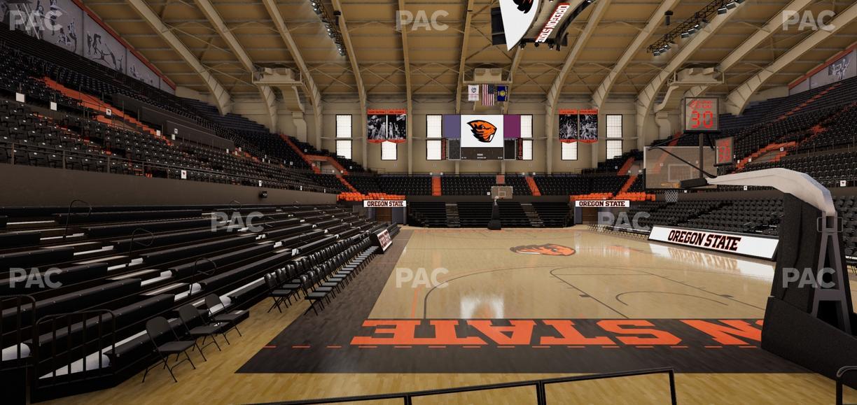 Gill Coliseum - Section E Seat View