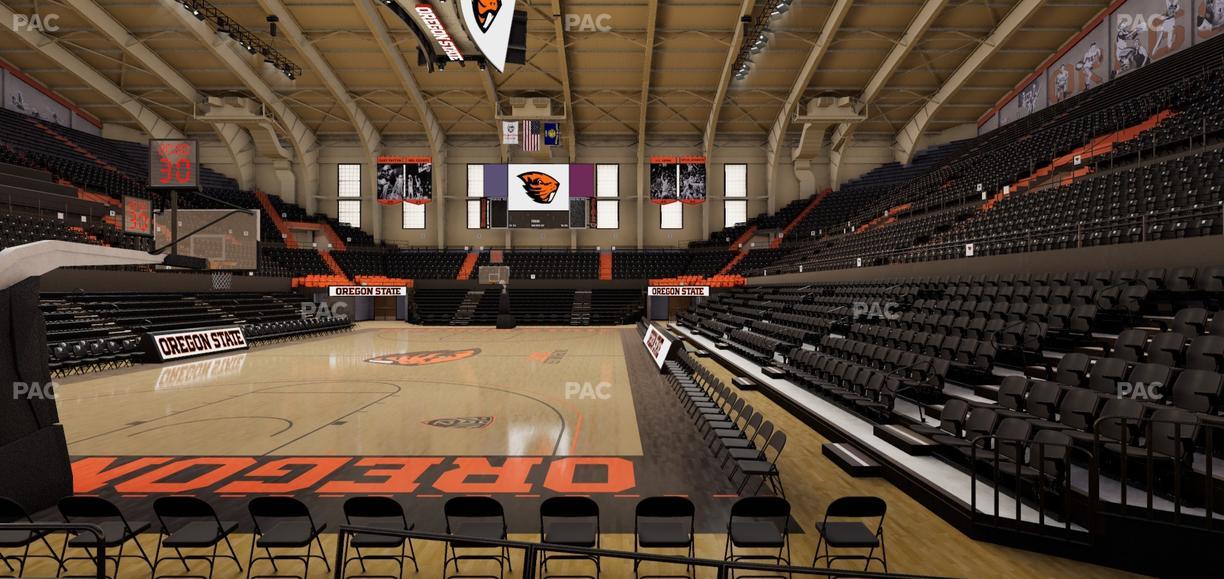Gill Coliseum - Section E Seat View