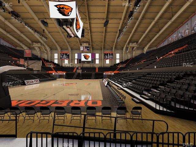 Gill Coliseum - Section E Seat View Gill Coliseum - Section E Seat View