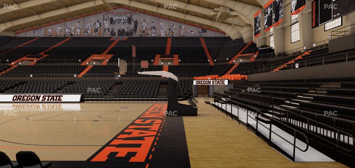 Gill Coliseum - Section F Seat View