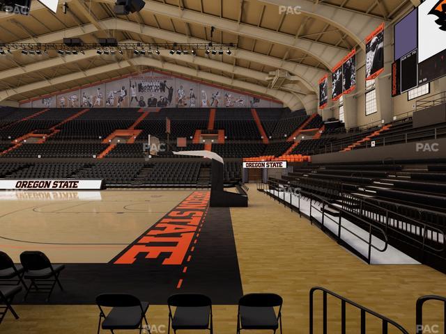 Gill Coliseum - Section F Seat View Gill Coliseum - Section F Seat View
