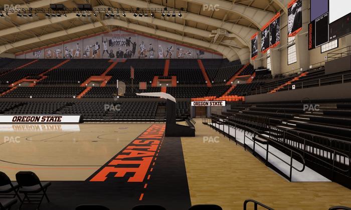 Gill Coliseum - Section F Seat View