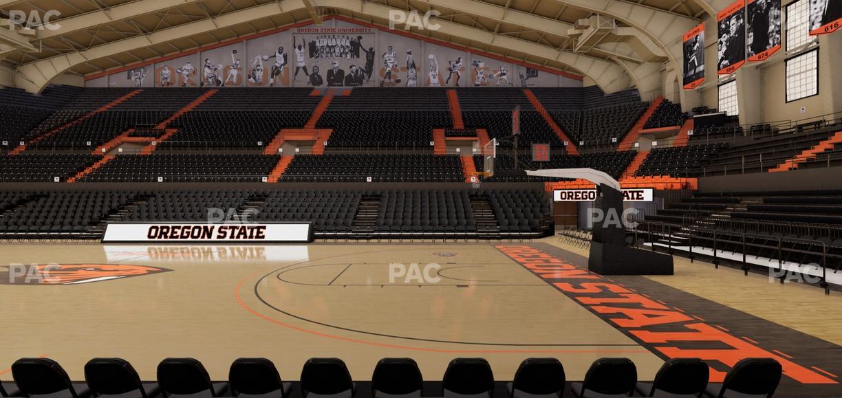 Gill Coliseum - Section F Seat View