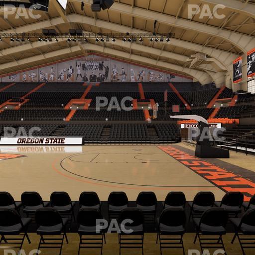 Gill Coliseum - Section F Seat View