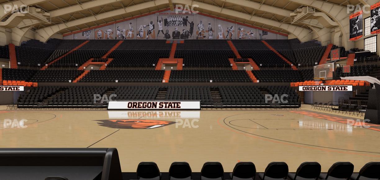 Gill Coliseum - Section G Seat View