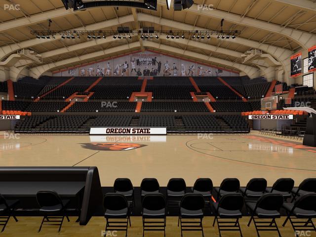 Gill Coliseum - Section G Seat View Gill Coliseum - Section G Seat View