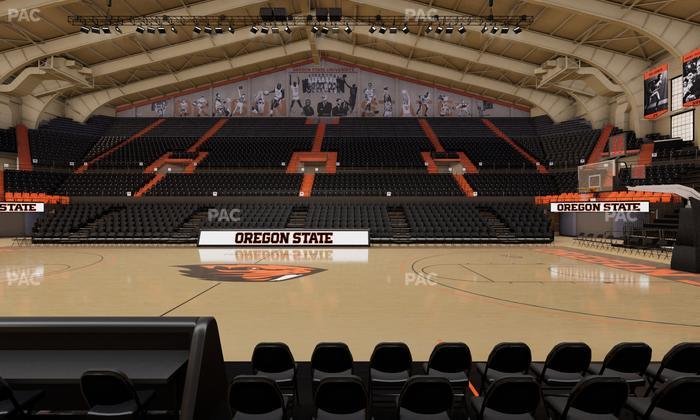 Gill Coliseum - Section G Seat View