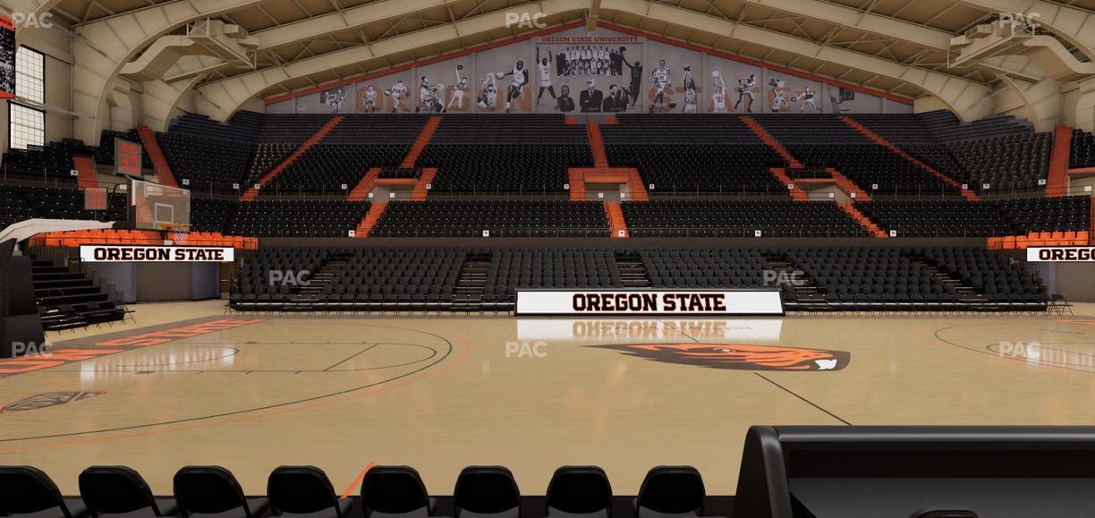 Gill Coliseum - Section H Seat View