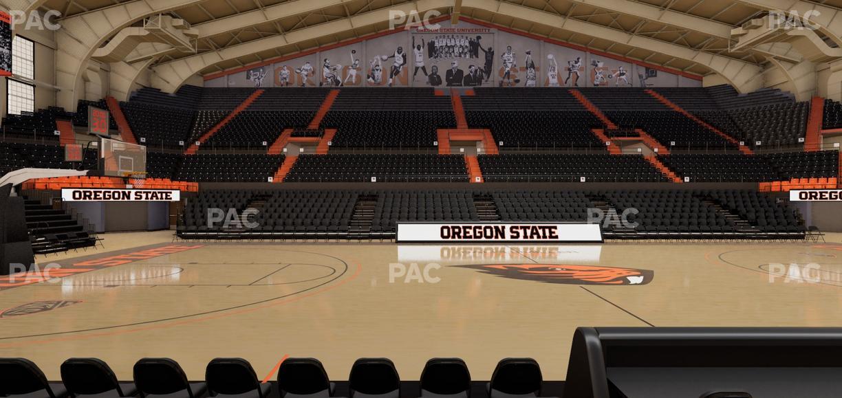 Gill Coliseum - Section H Seat View