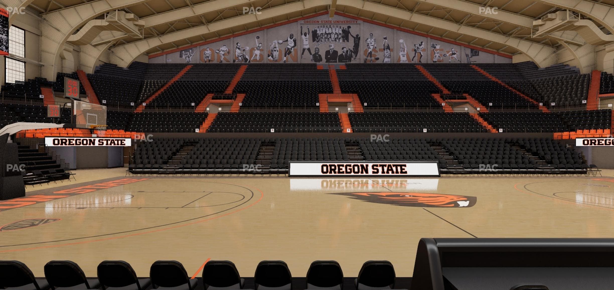 Gill Coliseum - Section H Seat View