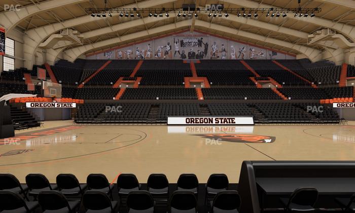 Gill Coliseum - Section H Seat View