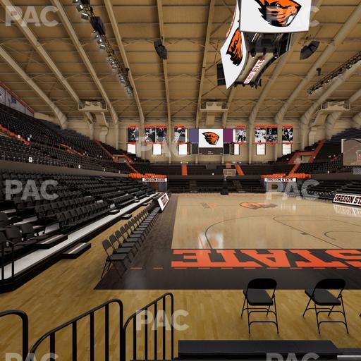 Gill Coliseum - Section K Seat View