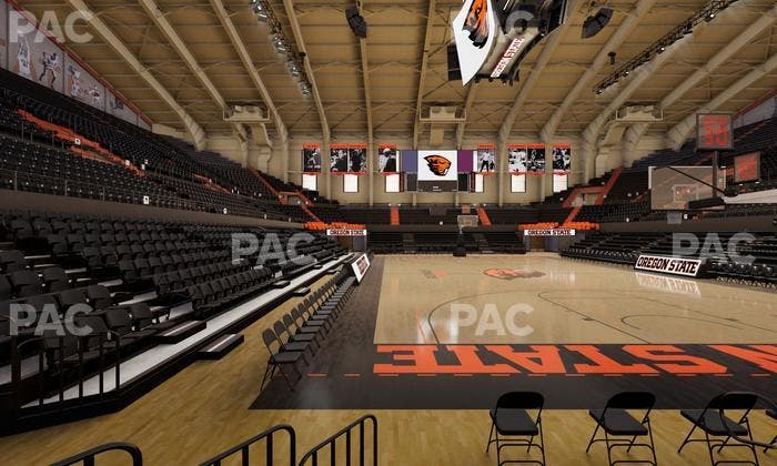 Gill Coliseum - Section K Seat View