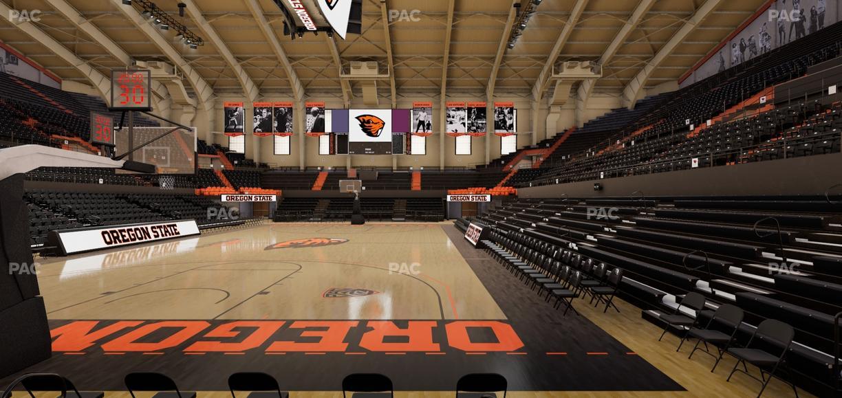 Gill Coliseum - Section K Seat View