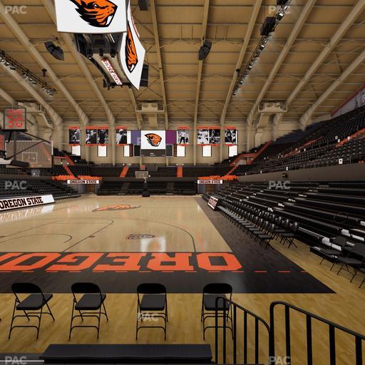 Gill Coliseum - Section K Seat View