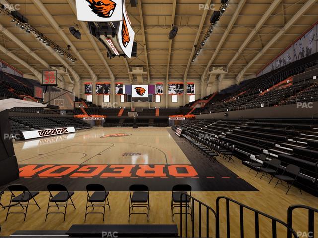 Gill Coliseum - Section K Seat View Gill Coliseum - Section K Seat View