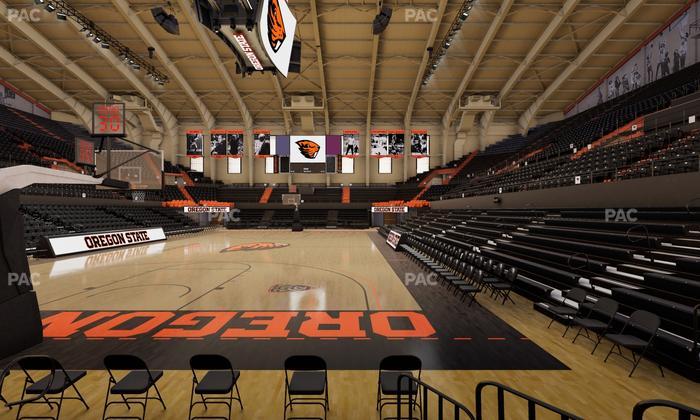 Gill Coliseum - Section K Seat View