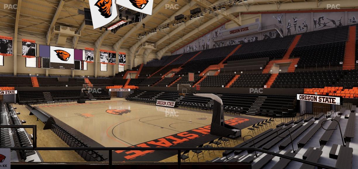 Gill Coliseum - Section Kk Seat View