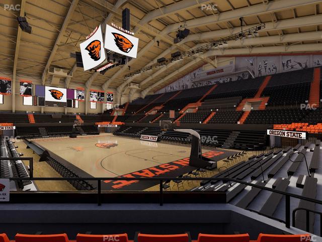 Gill Coliseum - Section Kk Seat View Gill Coliseum - Section Kk Seat View